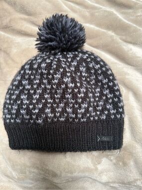 adidas Black and Gray Pom Beanie
